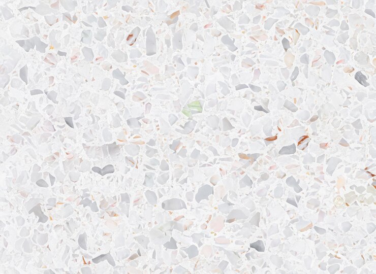 Foto terrazzo polido e textura de piso de mármore belos padrões de fundo com espaço para copiar texto