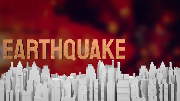 El terremoto es un evento natural caracterizado por la representación en 3D