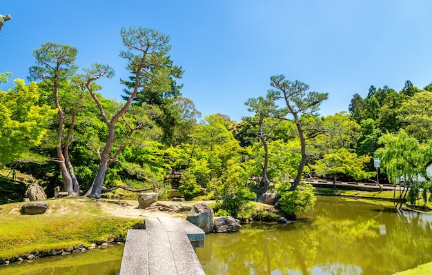 Terrenos del parque Nara en la región de Kansai de Japón