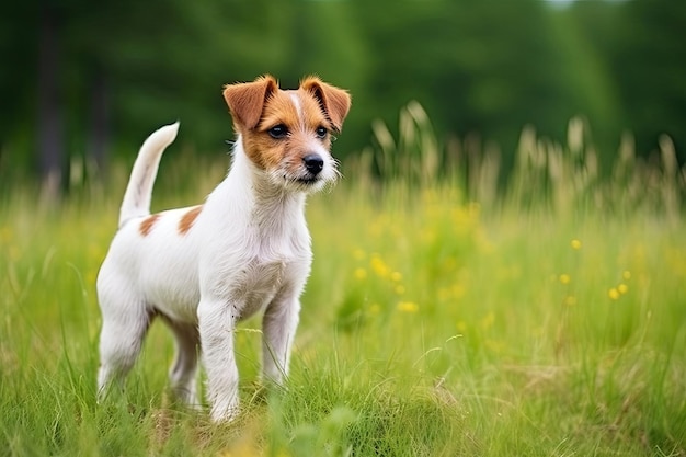 Terrier no campo