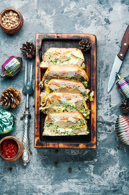 Terrina de Navidad francesa