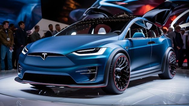 Tesla-Modell X, Tesla-Modell X, Luxus-Auto, Tesla-Elektro-Auto