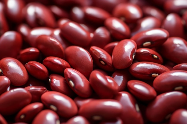 Foto los tesoros de los frijoles rojos explorando las delicias de los adzuki