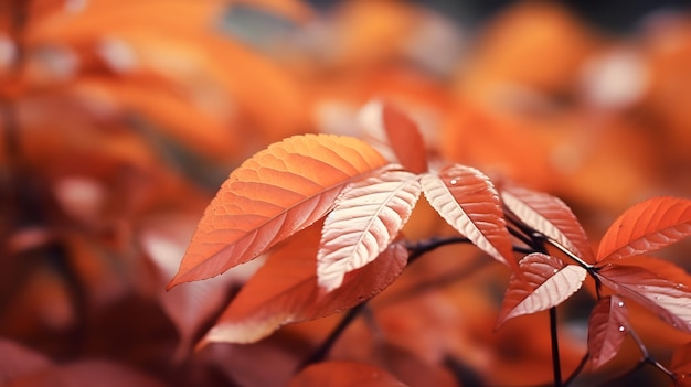 Los tesoros de las hojas diminutas del otoño