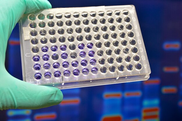 Teste de DNA no laboratório