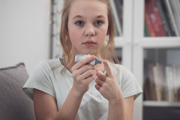 Foto testen sie den blutzucker auf diabetes messen sie den blutzucker