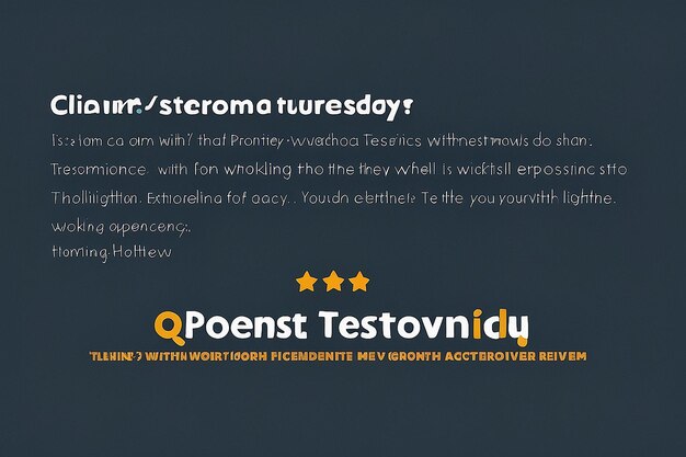 Testimonio do cliente terça-feira