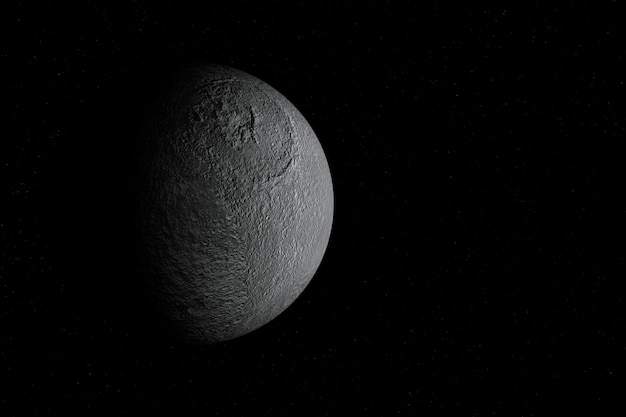 Tethys der Mond des Saturn-Sonnensystems