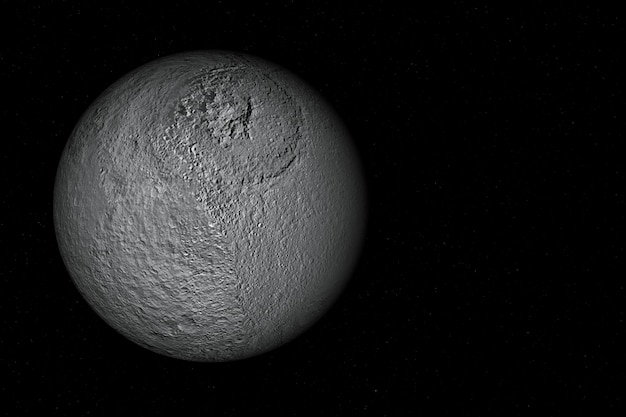 Tethys der Mond des Saturn-Sonnensystems