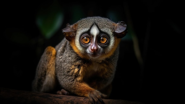 Tewangu Thin Loris en la IA generativa de la jungla