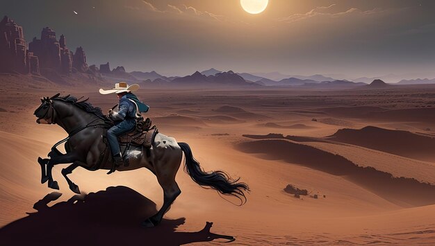 Texas fondo oscuro vaquero fondo un hombre montando un caballo cartel guerreros y hombres valientes