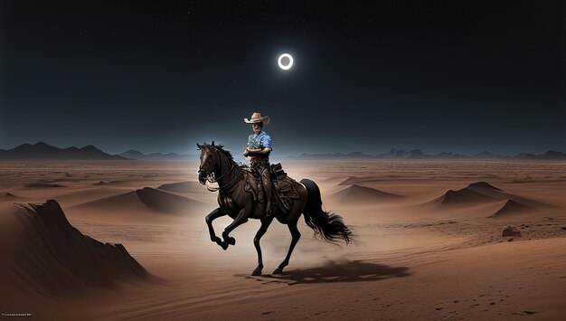 Texas fondo oscuro vaquero fondo un hombre montando un caballo cartel guerreros y hombres valientes