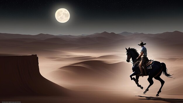 Texas fundo escuro cowboy fundo um homem montando um cavalo cartaz guerreiros e homens corajosos