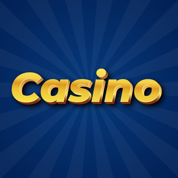 Text-Effekt Casino Gold JPG attraktiver Hintergrund Karte Foto Konfetti