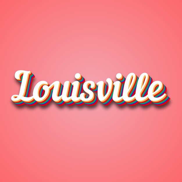 Foto text-effekt foto-bild von louisville cool