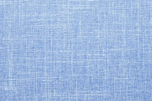 Têxtil de linho natural de textura de tecido azul como pano de fundo