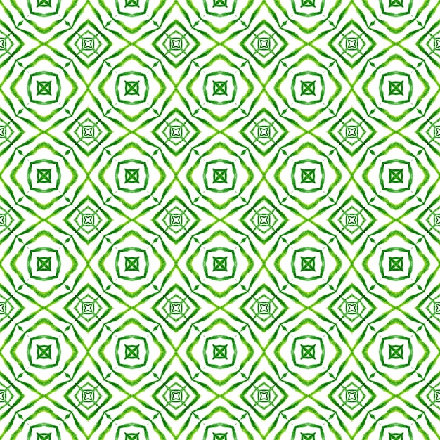 Textil listo imprenta atractiva trajes de baño tela papel tapiz envoltura verde magnético boho chic diseño de verano de moda orgánico borde verde azulejos orgánicos