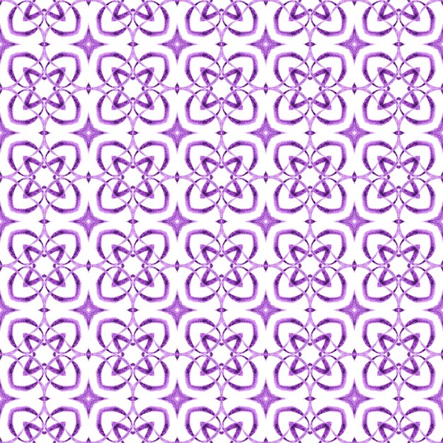 Textil listo para imprimir trajes de baño tela papel tapiz envoltura Purple encantador boho chic diseño de verano azulejos orgánicos borde verde orgánico de moda
