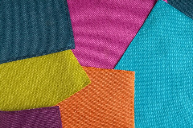 Foto textiles de colores brillantes de fondo