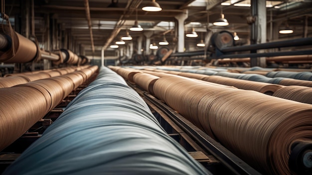 Textilfabrik für das Weben von Stoffen