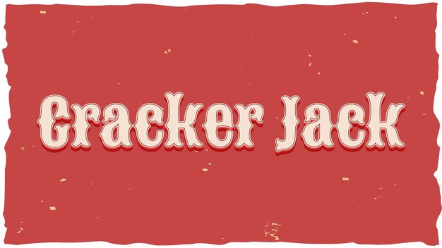 Foto texto antiguo de cracker jack