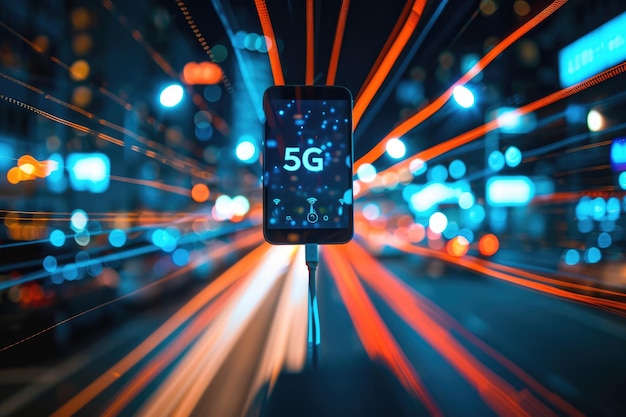 Texto avanzado Revolución 5G Tecnologías de datos innovadoras que revolucionan la forma en que nos comunicamos, permitiendo la conectividad instantánea y la rápida transferencia de información en el mundo de las comunicaciones modernas