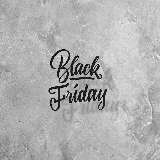 Texto caligráfico Black Friday