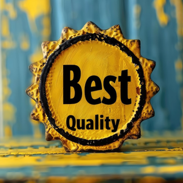 Foto texto de melhor qualidade espaço de cópia de banner padrões superiores e excelência ideal para publicidade de produtos ou serviços que priorizam a melhor qualidade e confiabilidade