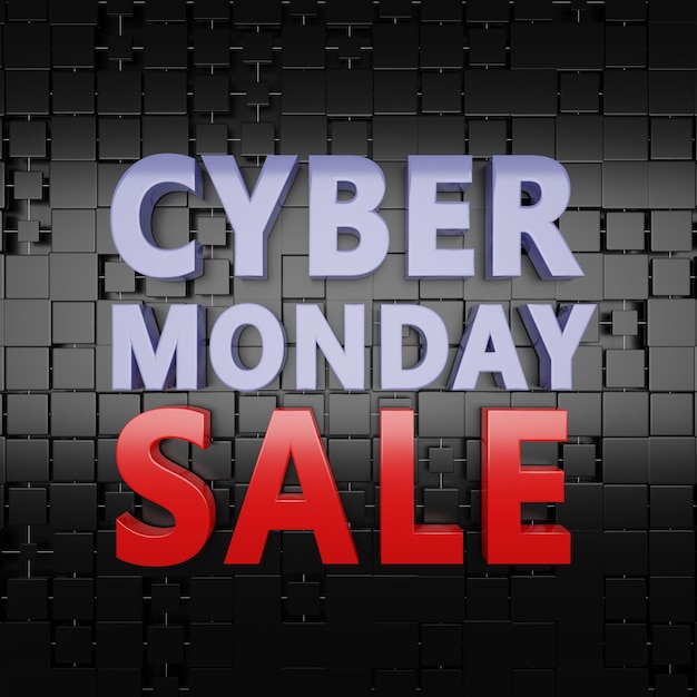 Foto texto de sinal de venda de segunda-feira cibernética em fundo líquido preto liberação de tecnologia