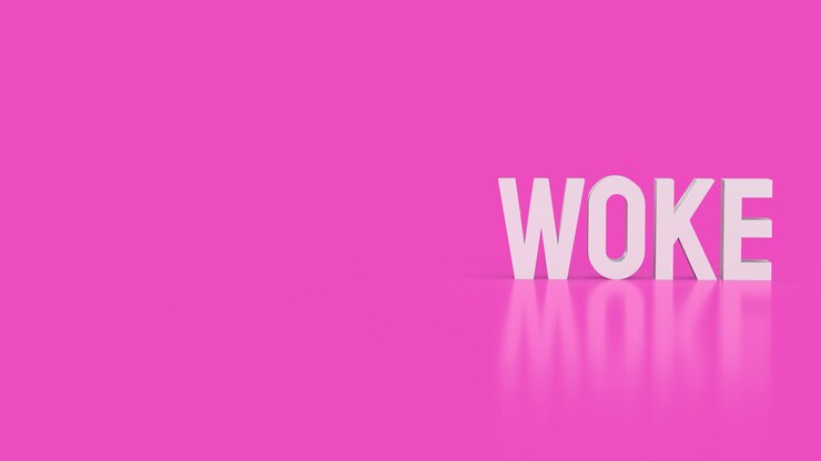 Foto el texto despertado en fondo rosa 3d renderingxa