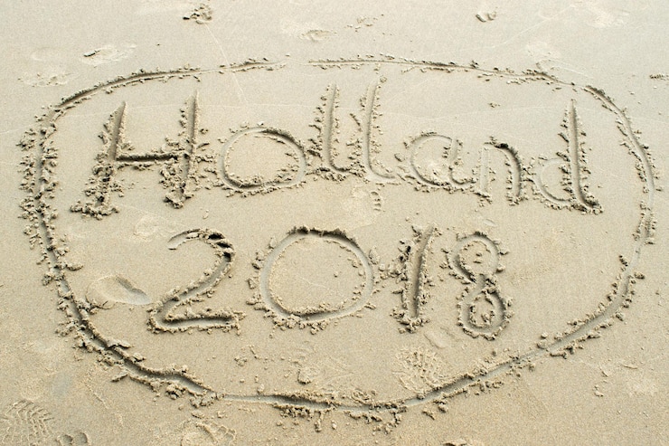 Foto texto escrito na areia na praia