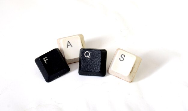 Texto de fax con botones de teclado sucios