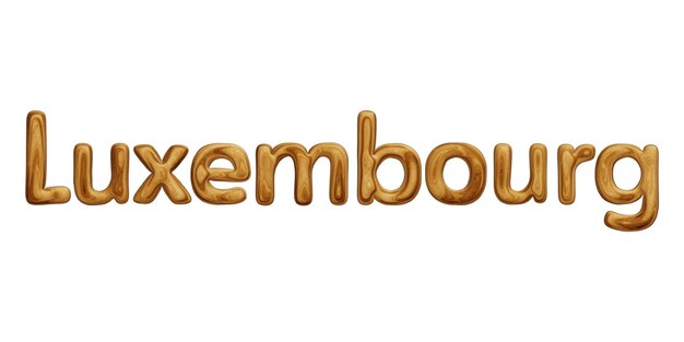 Texto de madera de Luxemburgo para el concepto de país