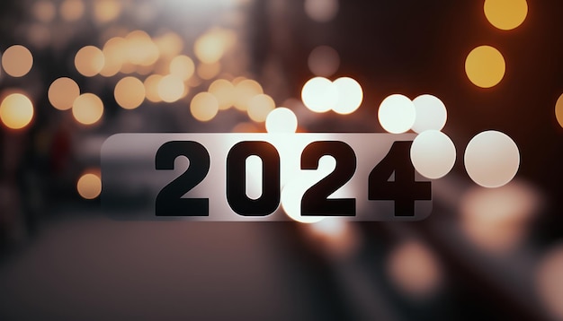 Un texto negro con el número 2024