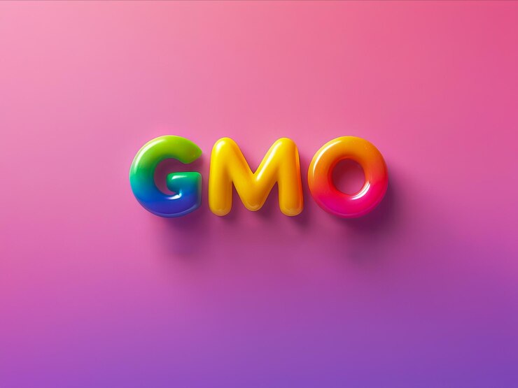 Foto texto de omg en color arco iris