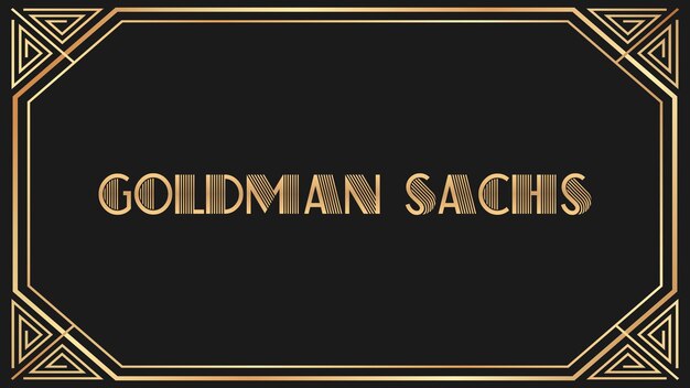 Foto el texto de oro de goldman sachs jazz