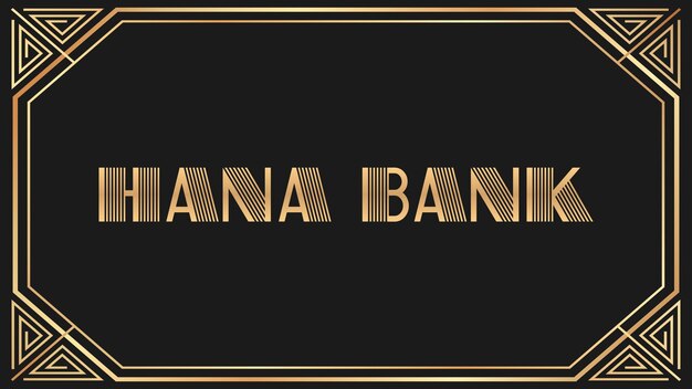 Foto el texto de oro de hana bank jazz