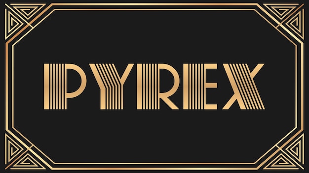 Foto el texto de oro de pyrex jazz