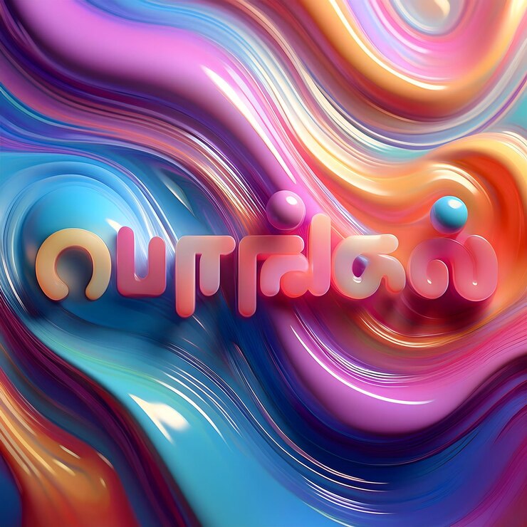 Foto texto pongal en fondo multicolor