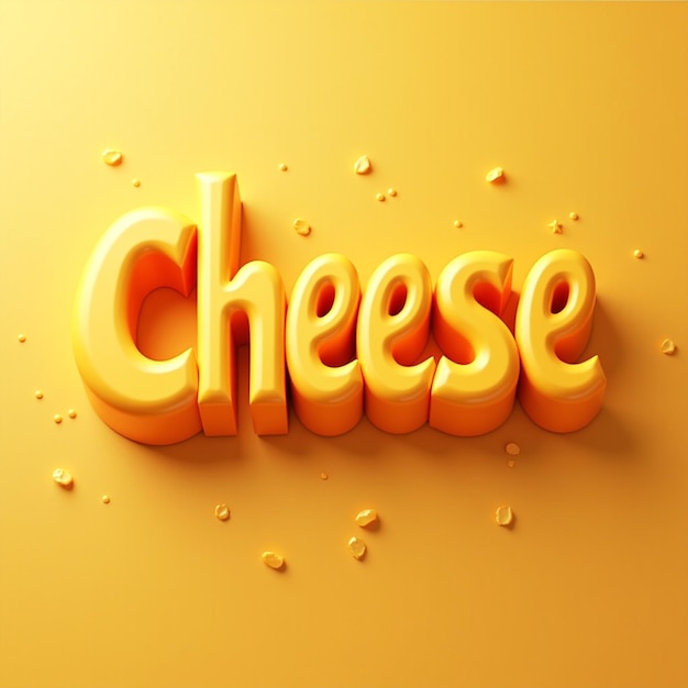 Un texto de queso con fondo de queso