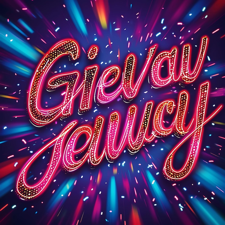 Foto texto de regalo con efecto de explosión y estilo retro font tex decoración creativa fondo de transmisión en vivo
