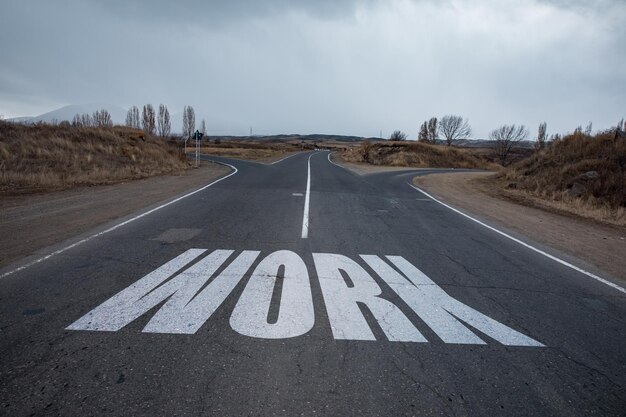 Texto de trabajo en carretera