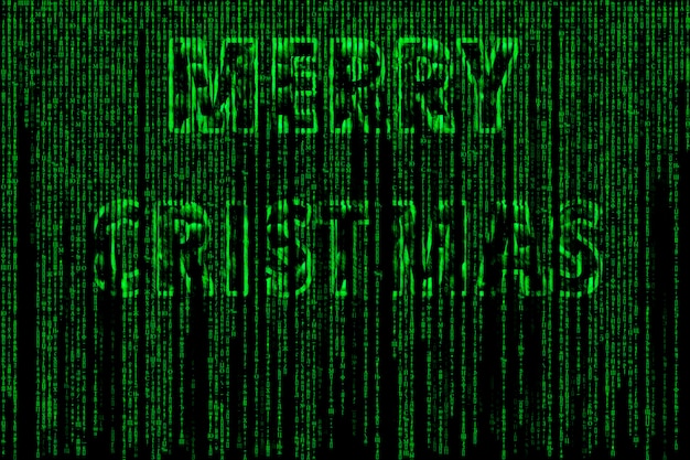 Texto verde que dice feliz navidad en él