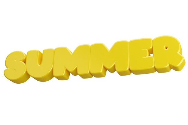 Texto de word 3d de verano