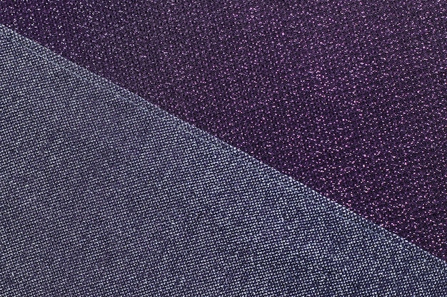 Textur aus glänzendem, funkelndem Lurex-Stoff lila Lavendelfarbe