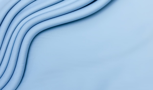 Textur, blauer Baumwollstoff zum Zuschneiden von Anzügen.
