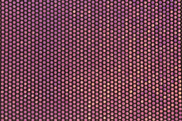 Foto textur eines violetten tuchs mit kreisen in nahaufnahme