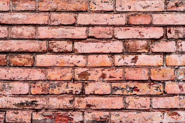 Foto textur mauerwerk backsteinmauer hintergrund. ziegelstruktur mit kratzern und rissen