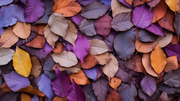 Textur mehrfarbige gefallene Blätter Spektrum Fliesen abstrakt heller Herbst Hintergrund gefallenen Blatt