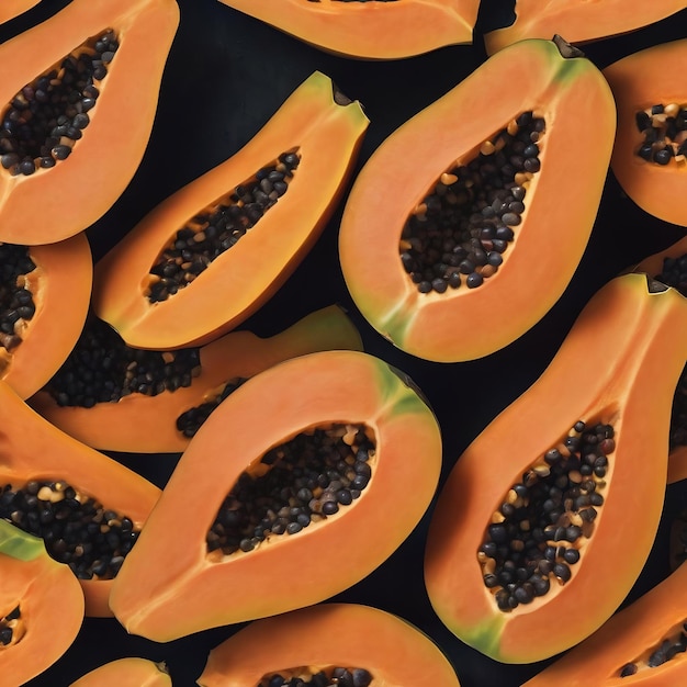 Textur Papaya-Fruchthaut Nahaufnahme Hintergrund